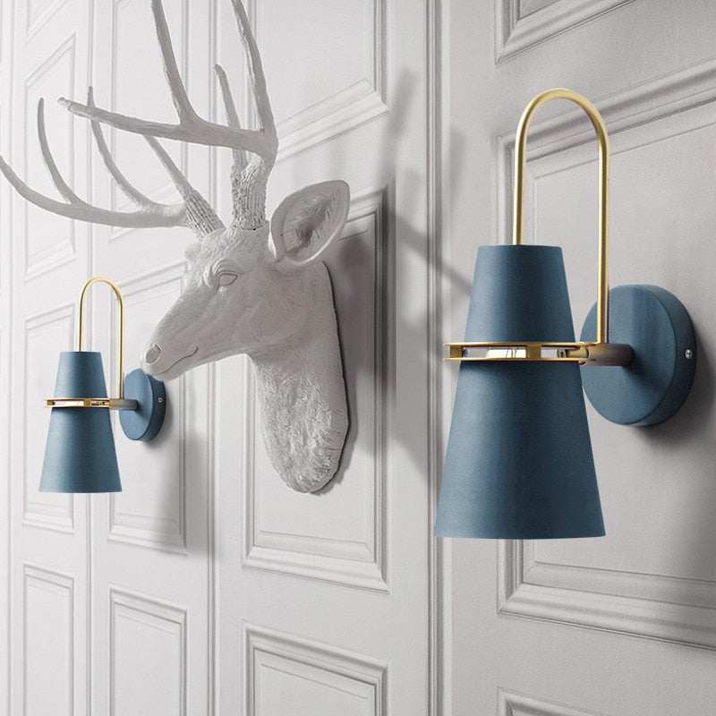 Cone LED Wall Sconce with Adjustable Metal Shade